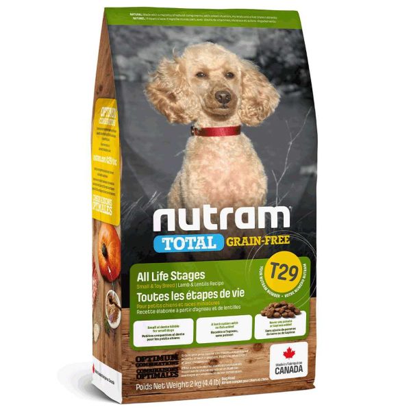 T29_NUTRAM Total GF Холістик для собак дріб порід всіх жит. стадій; з ягням та сочевицею; без/зерн, 1кг (на вагу)