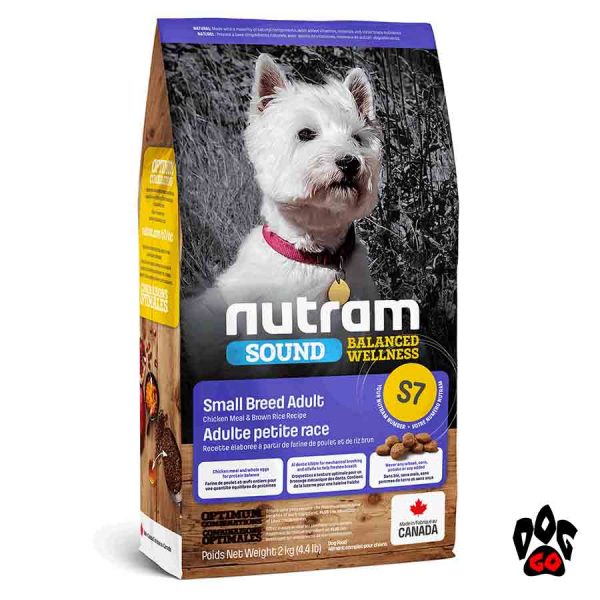 Корм для дрібних порід собак NUTRAM S7 Sound Balanced Wellness, холістик з куркою 5.4кг