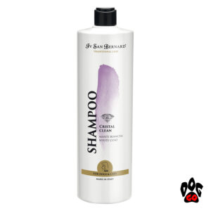 Отбеливающий Шампунь для собак и кошек IV SAN BERNARD "Cristal Clean" для белой шерсти, 1литр