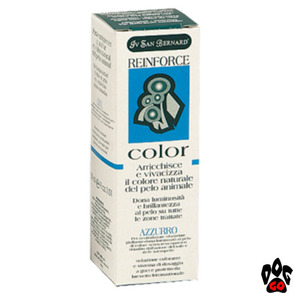Краска для шерсти собак и котов IV SAN BERNARD "Azzurro" (голубой, пепельный окрас) 30 мл