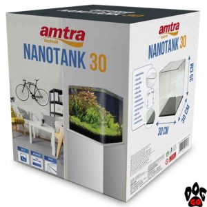 Панорамный аквариум AMTRA NANOTANK 20 на 18 литров (25x25x30 см), стекло 5 мм - 2
