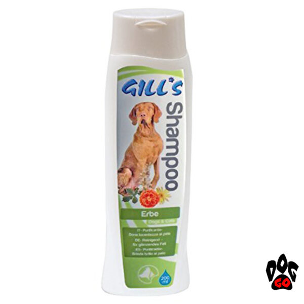 GILL'S Шампунь для собак и кошек CROCI Целебные травы, для здоровья шерсти, 200 мл