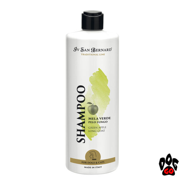IV SAN BERNARD "Green Apple Shampoo" Шампунь для длинношерстных собак и кошек, от колтунов, 500 мл