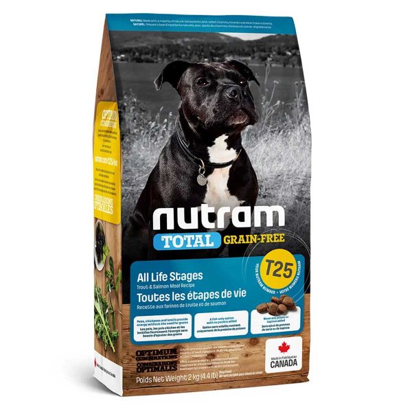 T25_NUTRAM Total GF Холістик для собак всіх життєвих стадій; з лососем та фореллю; без/зерн, 2кг