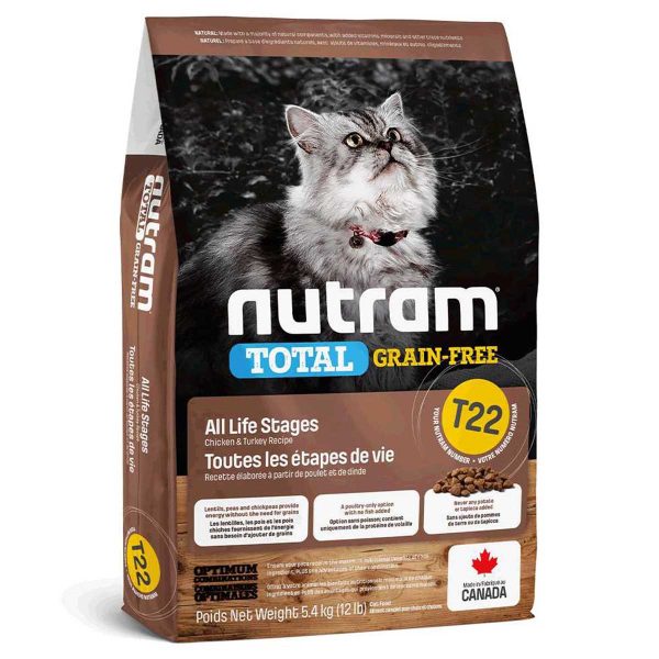 T22_NUTRAM Total GF Холістик для котів всіх життєвих стадій; з куркою та індичкою; без/зерн, 1кг (на вагу)