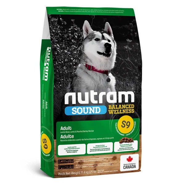 S9_NUTRAM Sound Balanced Wellness Lamb & Rise холістик корм д/собак iз ягням, 1kg