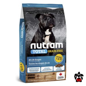 Корм для собак с пищевой аллергией NUTRAM T25, холистик, беззлаковый, лосось+форель, 1кг (на развес)