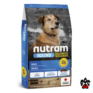 Нутрам для собак Sound Balanced Wellness S6, холистик для пищеварения, с курицей 11.4 кг