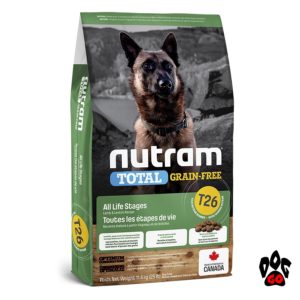NUTRAM T26 Беззерновой корм холистик для собак и щенков, с ягнёнком и чечевицей 20 кг