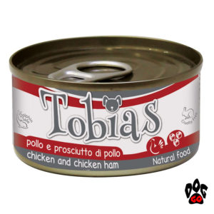 TOBIAS Конcервы для собак, курица+куриная ветчина, 85 г