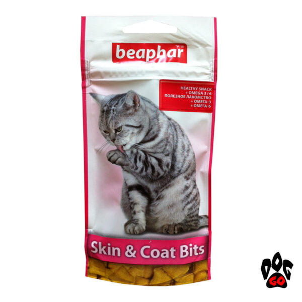 Витамины для шерсти кошек БЕАФАР Skin & Coat Bits с пастой 35 г