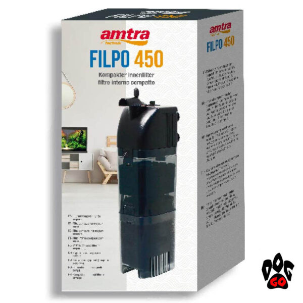 Фильтр для аквариума 120 литров AMTRA Wave FILPO 450 л.час, 6Вт-2