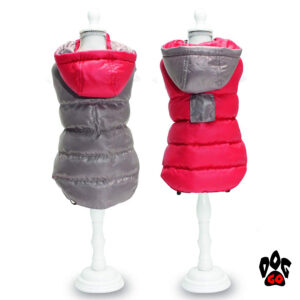 CROCI Куртки для собак двухсторонние TWOSIDES GREY, RED-2