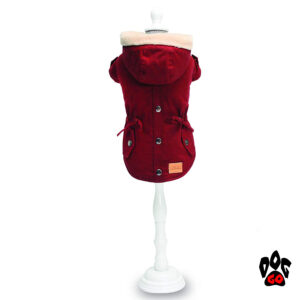 Красная куртка для собак CROCI PARKA BORDEAUX-1