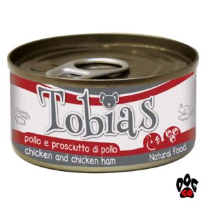 TOBIAS Конcервы для собак CROCI, курица+куриная ветчина, 170г