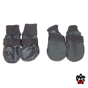 Защитная обувь для собак CROCI на липучке, нескользящая подошва, черные-1