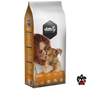 AMITY ECO Active Корм для взрослых собак с высокими нагрузками, мясо, 20кг-1