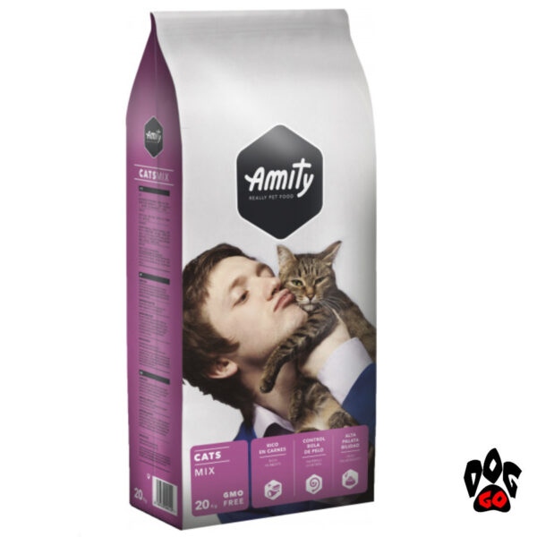 AMITY ECO Cat MIX Корм для котов всех пород, микс мяса, 20кг-1