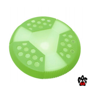 Игрушка для собак Фрисби CROCI GLOW, люминесцентная, высокопрочная резина, 21x21x3см-1