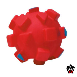Игрушка для собак Мяч с квадратами CROCI, винил, 9см-3