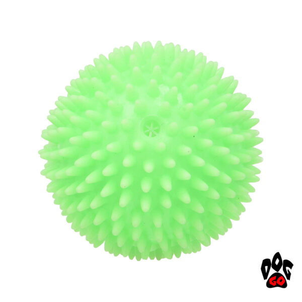 Виниловый мячик-пищалка для собак Ёжик CROCI, Д=8см-1