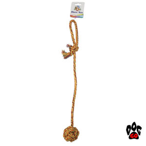 Хлопковый канат для собак CROCI, грейфер Узловой мяч с длинной ручкой, 56см-1