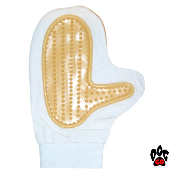 Перчатка-расческа для собак CROCI массажная, резина+текстиль, 240х17мм-1
