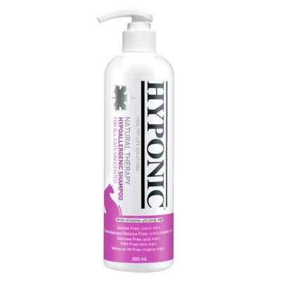 Hyponic Hypoallergenic, гіпоалергенний шампунь для котів, з олією та жожоба (без запаху), 300 мл