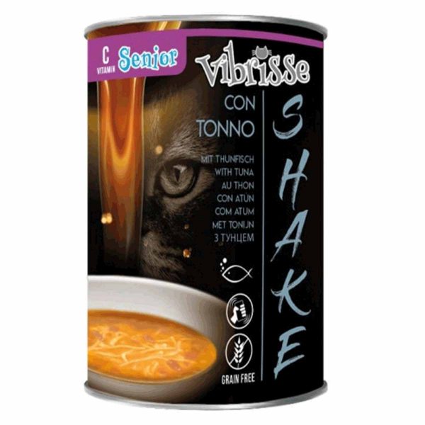Конc.суп для кот. VIBRISSE SHAKE Senior тунець + VIT-C, 135 г (12 шт.в упак.) *
