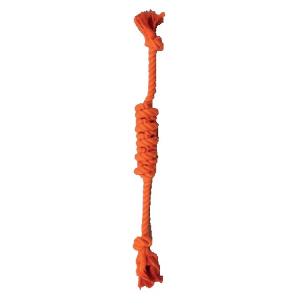 Іграшка для соб. CROCI JUICE канат з вузловою серединою, колір апельсин, 43см, 3шт /уп (ціна за 1шт