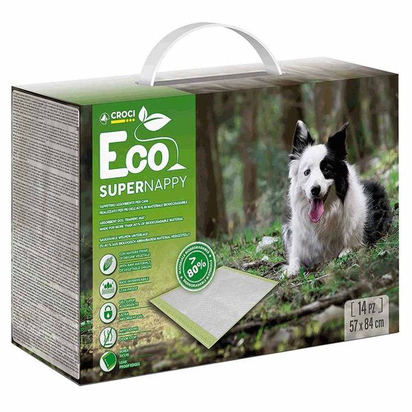 Пелюшки для собак ECO (абсорбуючі) 84х57, 14 шт (6 уп/ящ.) (ціна за упаков.)
