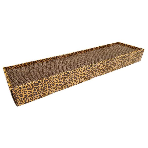 Когтеточка CROCI гофрований картон, ANIMALIER (леопард), 48х12х5 см (24 шт/ящ)