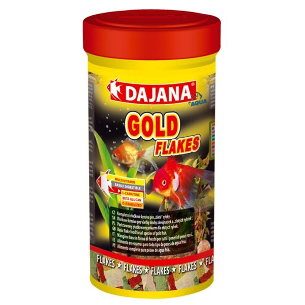 GOLD FLAKES (250мл/50гр) корм у пластівцях для золотих рибок та декарат. карасів (6шт/уп) ЗНИЖКА -15% при замовленні 2 шт (одного або різних кормів)