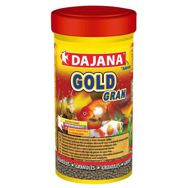 GOLD GRAN (250мл/110гр) Корм для золотих карасів та декорат. рибок у гранулах (6шт/уп) ЗНИЖКА -15% при замовленні 2 шт (одного або різних кормів)