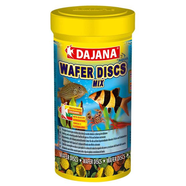 WAFER DISCS mix (250м/100гр)Корм для всіх видів кольорових донних риб в чіпсах (6шт/уп) ЗНИЖКА -15% при замовленні 2 шт (одного або різних кормів)