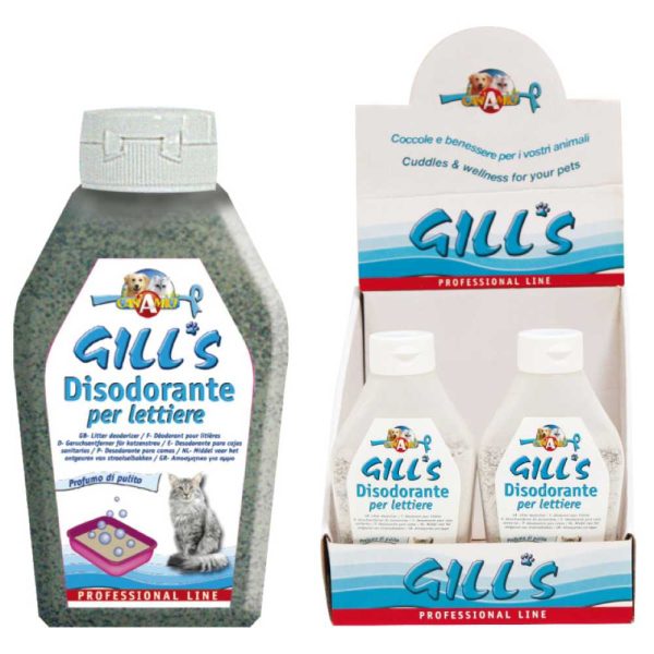 Пісок-дезодорант GILL'S для котячого туалету, 300г, 12шт / кор. (ціна за шт.)