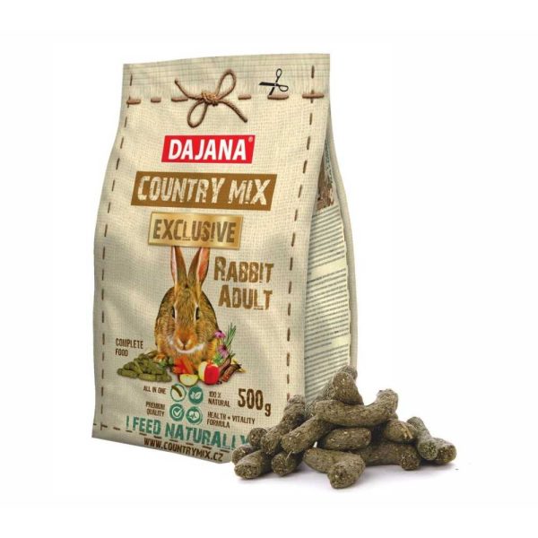 Корм "Country mix EXCLUSIVE" Adult для декоративних кроликів 500г.+