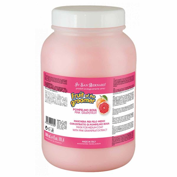 Маска Iv San Bernard Pink Grapefruit для середньої шерсті, з грейпфруктом та Вітамином В6, 3л