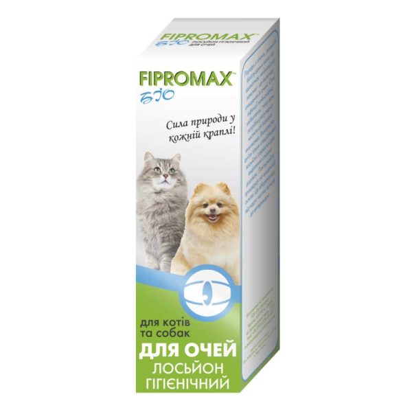 Лосьйон-спрей FIPROMAX БІО д/очей гігієнічні ,для котів і собак 30мл - 10шт/уп