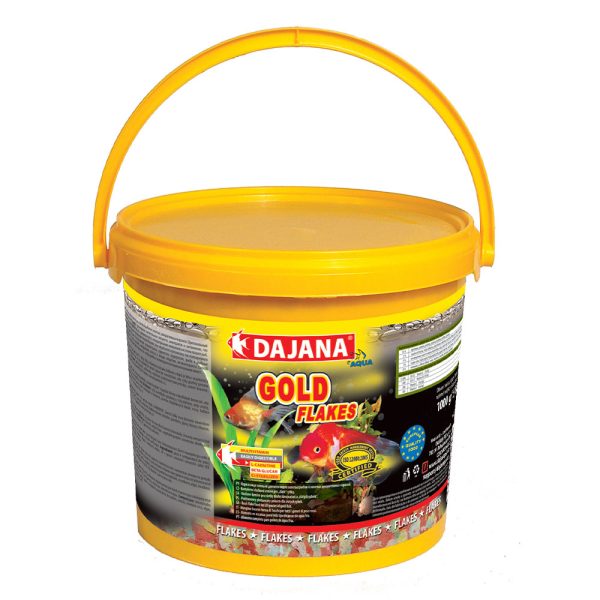 GOLD FLAKES (5л/1кг) корм у пластівцях для золотих рибок та декарат. Карасів, при замовленні 2 шт (одного або різних кормів) ЗНИЖКА -15%