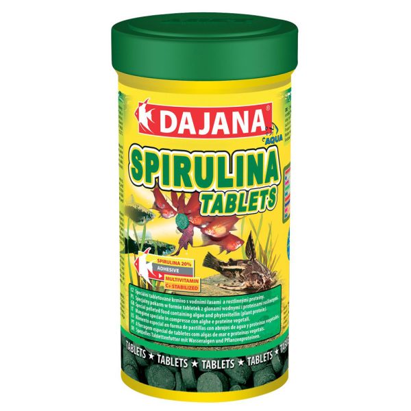 SPIRULINA Tablets (100мл/50гр) Корм для всіх риб з спіруліна в таблетках. (12шт/уп)