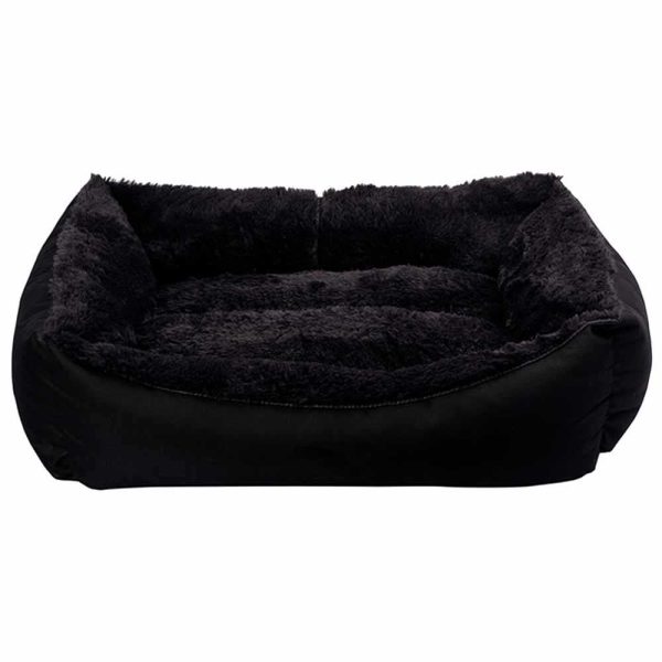 Лежак для тварини JELLYBEAN, прямокутний (чорний) 95*70*22 см XL