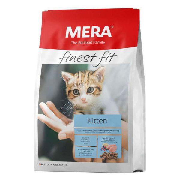 MERA finest fit Kitten корм для кошенят, зі свіжою птицею та лісовими ягодами, 10 кг