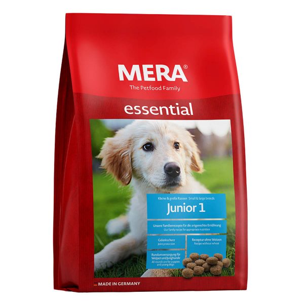 MERA essential Junior 1 корм для цуценят та юніорів всіх порід,12,5 кг