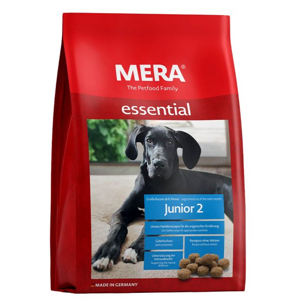 MERA essential Junior 2 корм для цуценят великих порід собак з 6 міс віку, 1 кг
