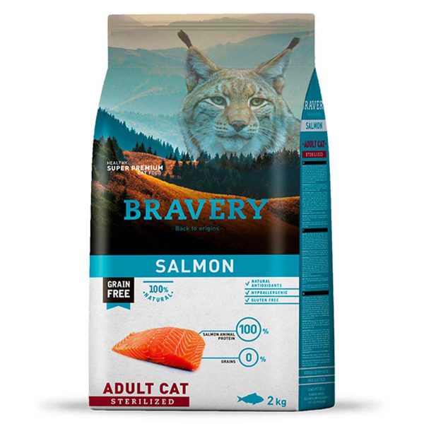 BRAVERY Salmon Adult Cat Sterilized, сухий корм для дор. котів стерилізованих, з лососем 7 kg