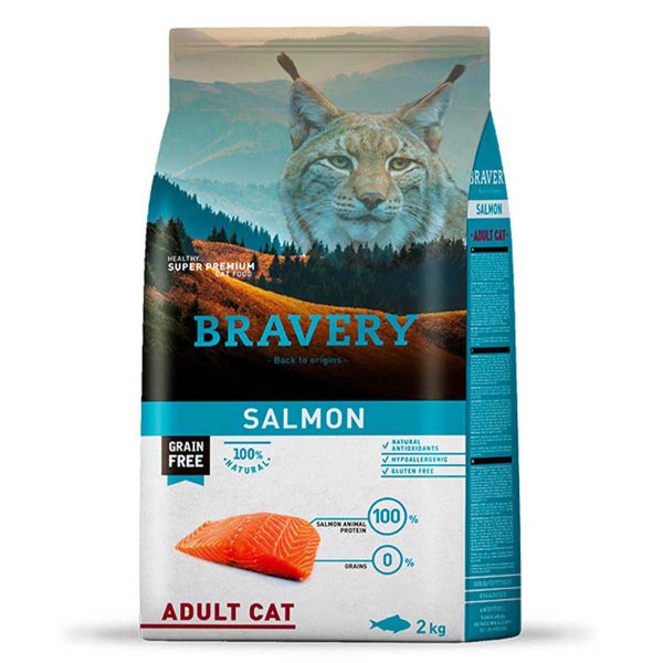 BRAVERY Salmon Adult Cat, сухий корм для дорослих котів, з лососем 7kg