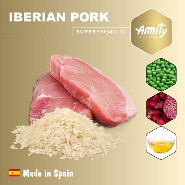 AMITY Super Premium Iberian Pork, сухий корм для собак, з іберійською свининою, 4кг