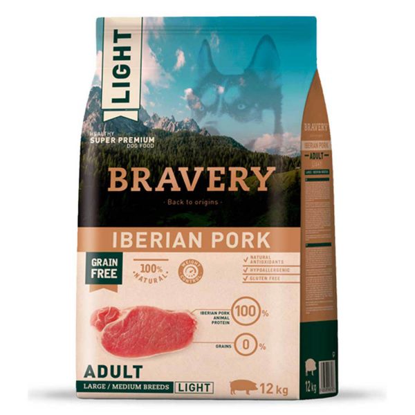 BRAVERY Iberian Pork Large/Medium Adult, сухий корм для собак cередн. та велик. порід, зі свин. 4kg