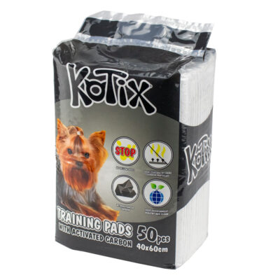 Пелюшки для собак Kotix Premium з вугіллям 40x60 см, 50 шт